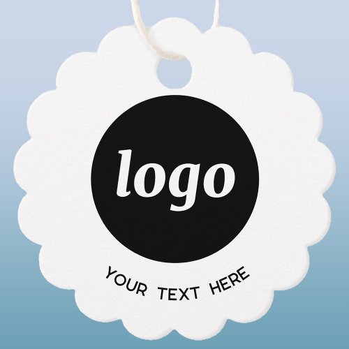Simple Logo QR Code Text Business Price Tags