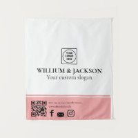 Simple Logo QR Vendor Event Promotional Display