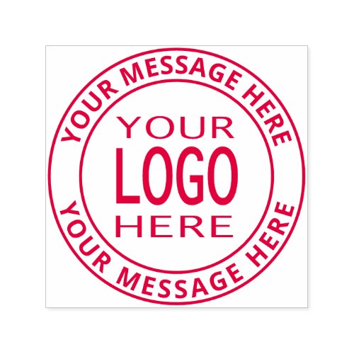 Simple Logo Replacement  Bold Customizable Text Self_inking Stamp