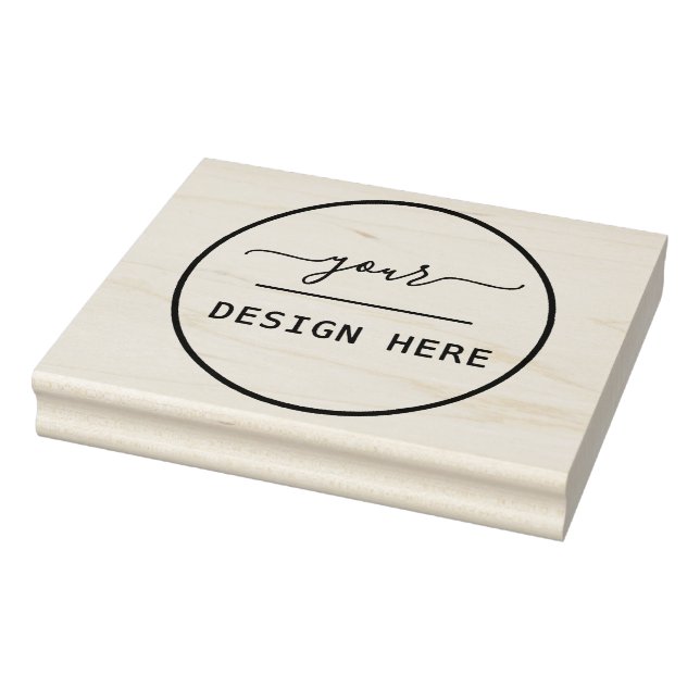 Simple Logo Replacement Large Rubber Stamp (Stamp)