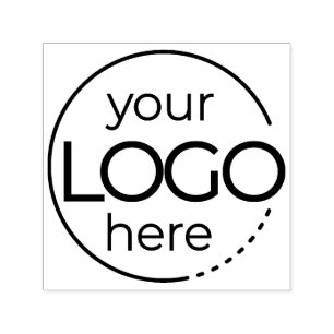 Simple Logo Return Address Label Self-inking Stamp