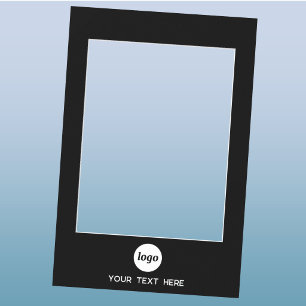 Simple Logo Text Business Branding Promotional Selfie Frame