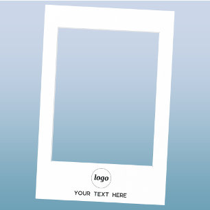 Simple Logo Text Business Branding Promotional Selfie Frame