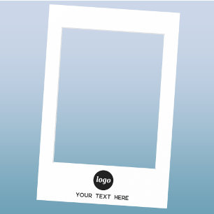 Simple Logo Text Business Branding Promotional Selfie Frame