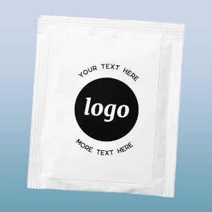 Simple Logo Text Business Branding Promotional Tea Bag Drink Mix