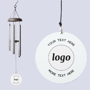 Simple Logo Text Business Branding Promotional Wind Chime