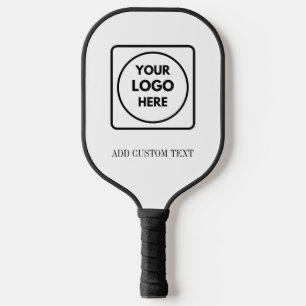 Simple Logo Text Business Promo Design Pickleball Paddle