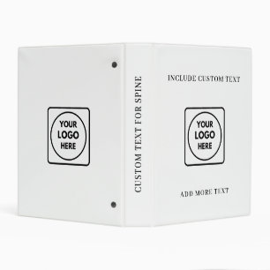 Simple Logo Text Business Promo Mini Binder