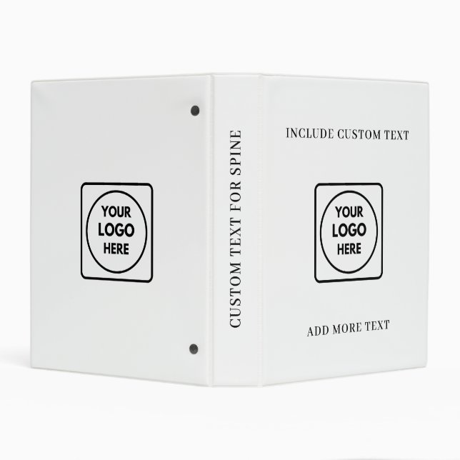 Simple Logo Text Business Promo Mini Binder (Background)
