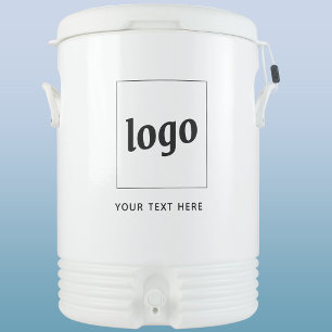 Simple Logo Text Business Promotional Branding Beverage Cooler