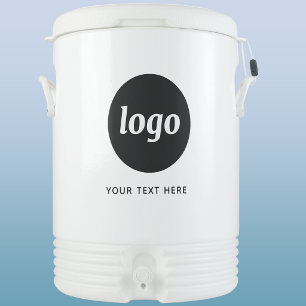 Simple Logo Text Business Promotional Branding Beverage Cooler