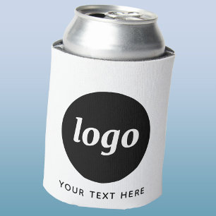 Simple Logo Text Business Promotional Branding Can Cooler