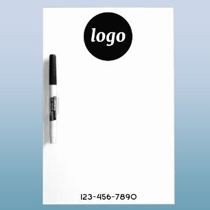 Simple Logo Text Business Promotional Dry Erase Board