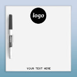 Simple Logo Text Business Promotional Dry Erase Board<br><div class="desc">Easily add your own logo and choice of text to this design.  Remove the text if you prefer.  Minimalist and professional to promote your brand.</div>