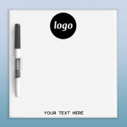 Simple Logo Text Business Promotional Dry Erase Board at Zazzle