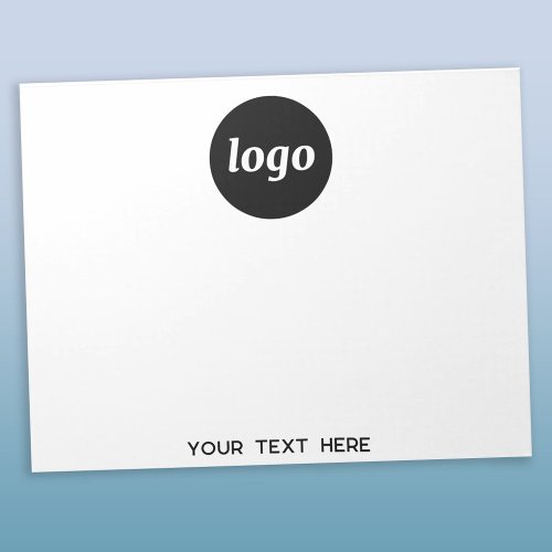 Simple Logo Text Business Promotional Notepad