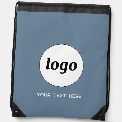 Simple Logo Text Promotional Business Drawstring Bag