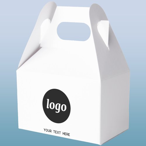 Simple Logo Text Promotional Business Packaging  Favor Boxes