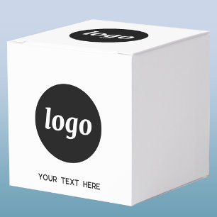 Simple Logo Text Promotional Business Packaging Favor Boxes