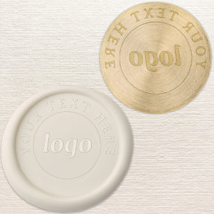 Simple Logo Text Promotional Business Wax Seal Stamp