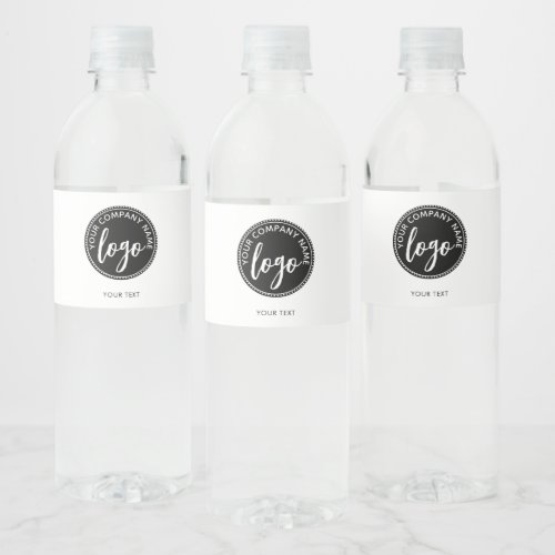 Simple Logo Water Bottle Label