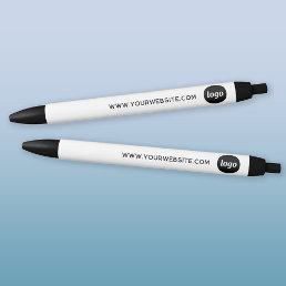 Simple Logo Website Business Promotional Black Ink Pen