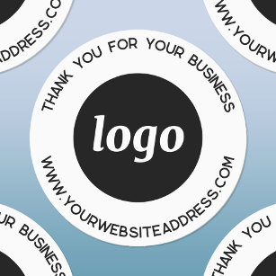 Simple Logo With Business Thank You Labels