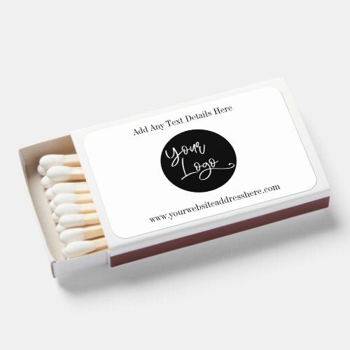 Simple Logo with Custom Details Matchboxes