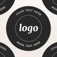 Simple Logo With Text Business Black