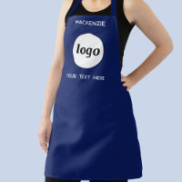 Simple Logo With Text Business Branding Navy Blue