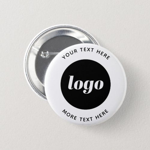Simple Logo With Text Business Button