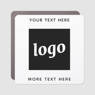 Simple Logo With Text Business Car Magnet
