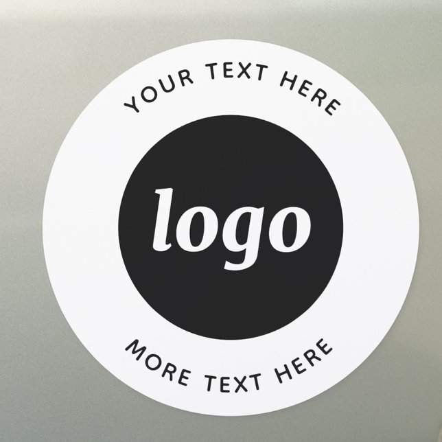 Simple Logo With Text Business Car Magnet (Simple logo with text promotional business car magnet)