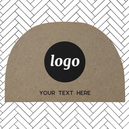 Simple Logo With Text Business Doormat