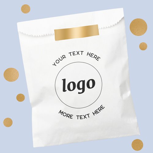 Simple Logo With Text Business Favor Bag