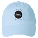 Simple Logo With Text Business Hat<br><div class="desc">Add your own logo and choice of text to this design. Remove the top or lower text if you prefer. Minimalist and professional. Great for staff and employee uniform branding, or as a promotional product to sell or give away for your clients and customers. Perfect for a trade show or...</div>