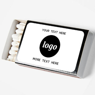 Simple Logo With Text Business Matchboxes