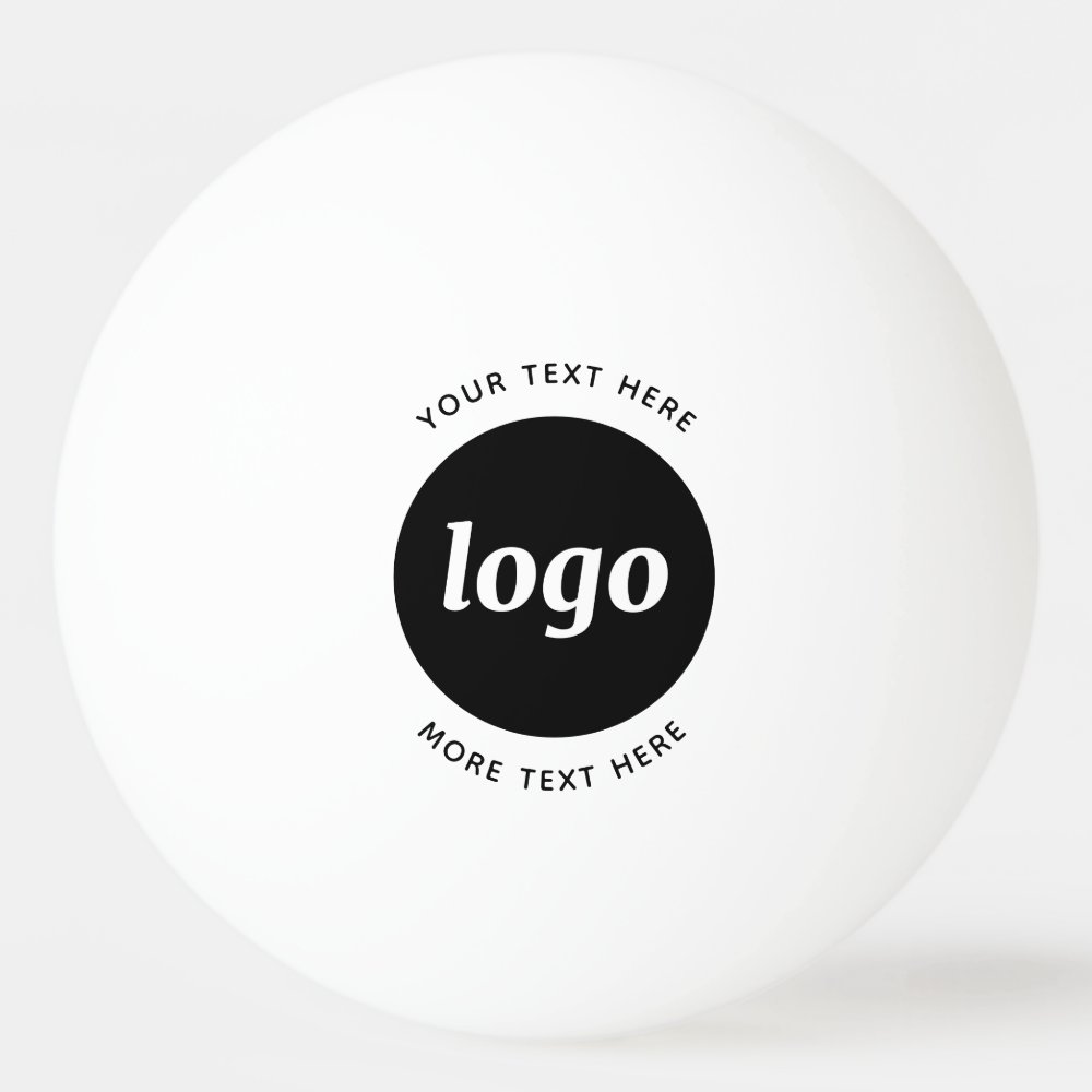 Disover Simple Logo With Text Business Ping Pong Ball