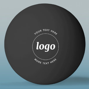 Simple Logo With Text Business Ping Pong Ball