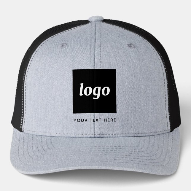 Simple Logo With Text Business Promotional (Simple logo with custom text business branding promotional hat )