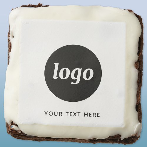 Simple Logo With Text Business Promotional Brownie