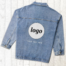 Simple Logo with Text Business Promotional Denim Jacket