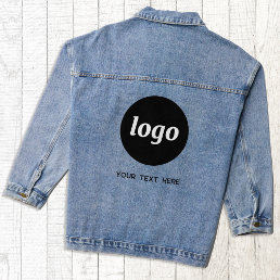 Simple Logo with Text Business Promotional Denim Jacket