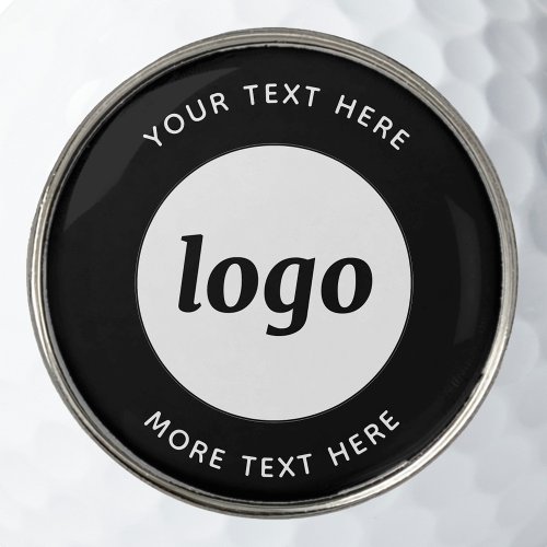 Simple Logo With Text Business Promotional Golf Ball Marker