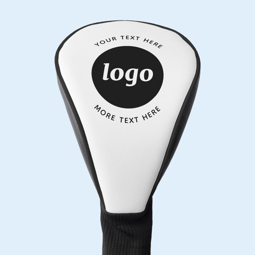 Simple Logo With Text Business Promotional Golf Head Cover