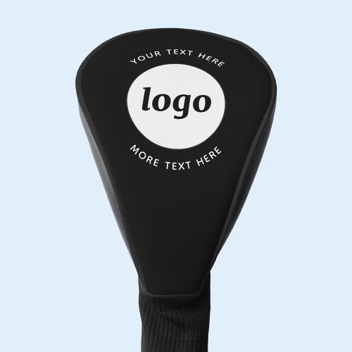 Simple Logo With Text Business Promotional Golf Head Cover