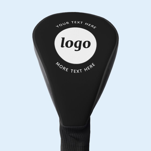 Simple Logo With Text Business Promotional Golf Head Cover (Custom logo with text promotional business golf head cover)