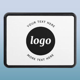 Simple Logo With Text Business Promotional Hitch Cover