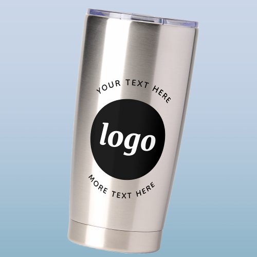 Simple Logo With Text Business Promotional Insulated Tumbler