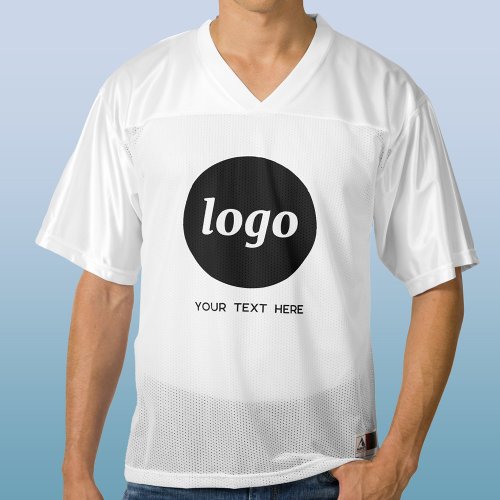 Simple Logo With Text Business Promotional Mens Football Jersey
